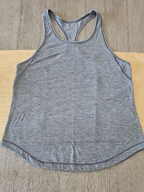 lululemon athletica Heather Gray Racerback Tank